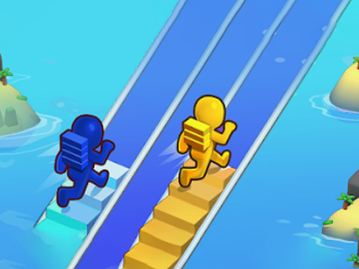 Bridge Ladder Race Stair game - free online Browser game