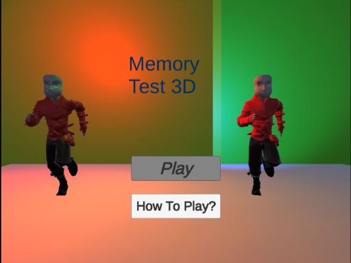 Memory Test 3D - free online Browser game