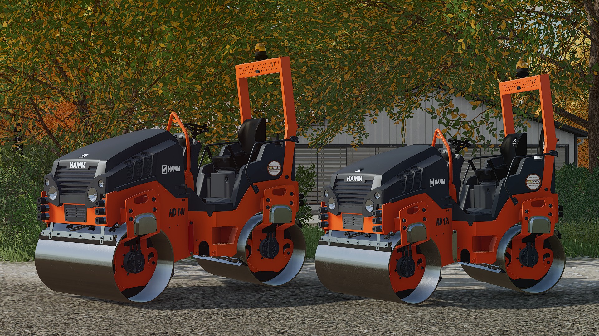 Hamm HD 12i and HD14i Tandem Rollers by Casting Crew Modding